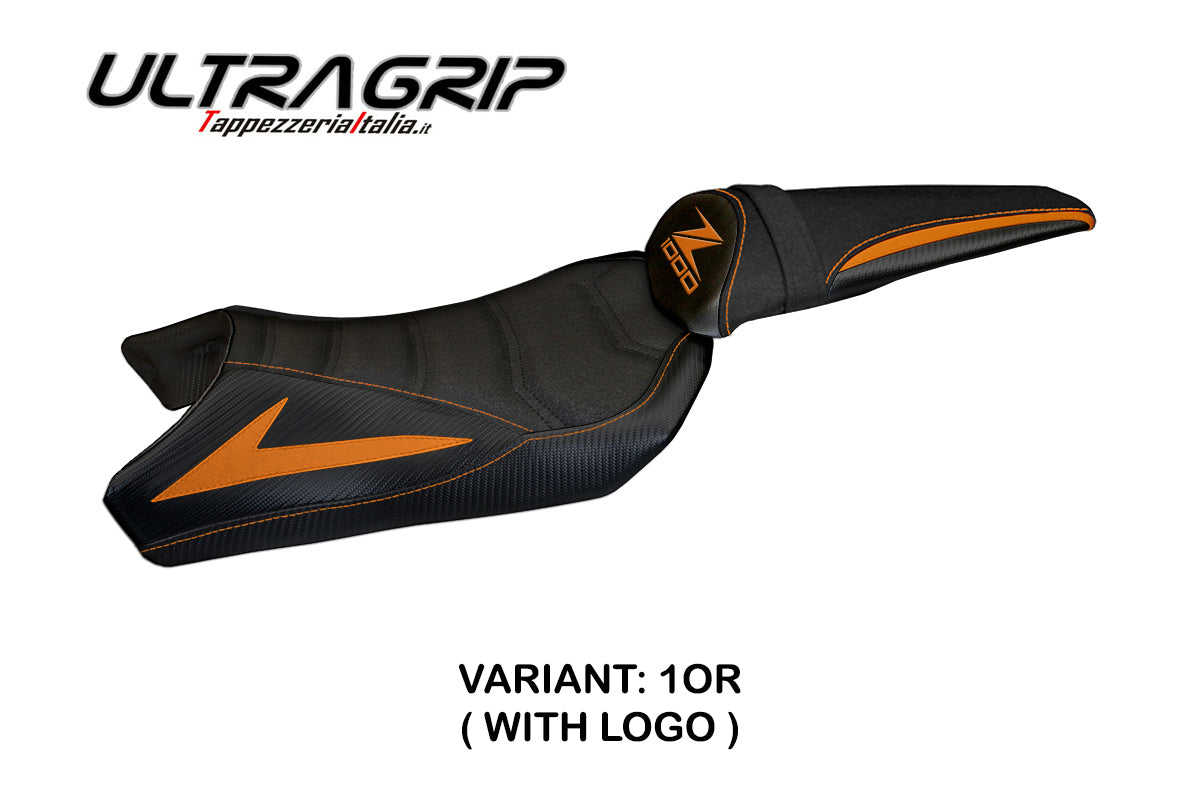 Tappezzeria Italia Kawasaki Z1000 2010-2013 Seat Cover Ultragrip in Orange Black