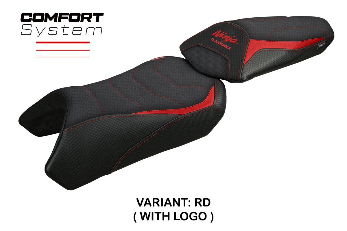 Tappezzeria Italia Kawasaki Ninja 1100 SX 2025  Seat Cover Comfort Red Black