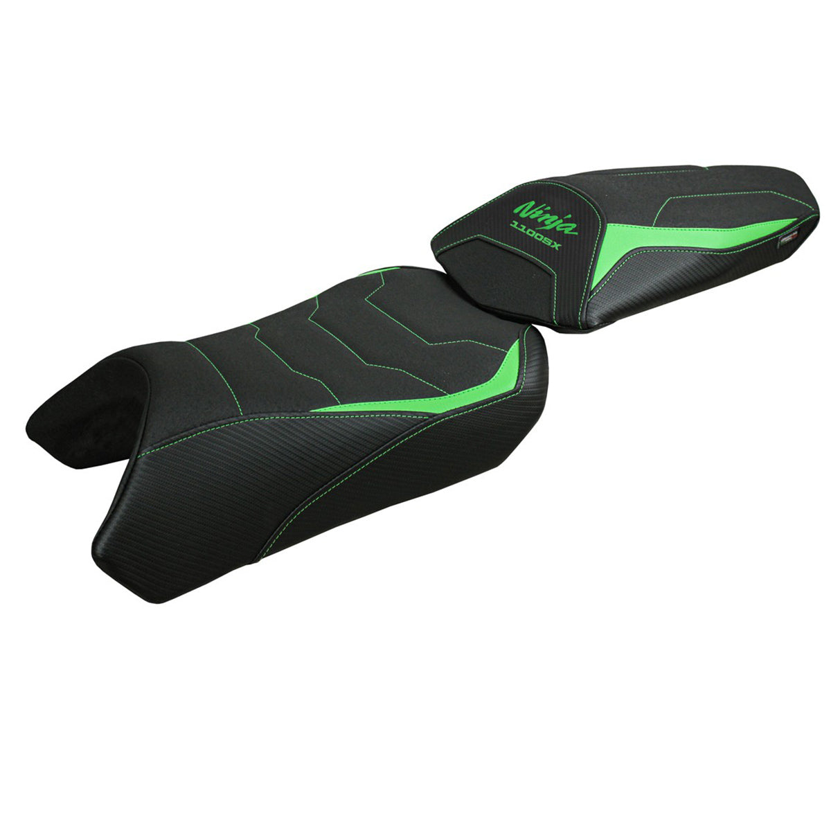 Tappezzeria Italia Kawasaki Ninja 1100 SX 2025  Seat Cover Ultragrip Green Black