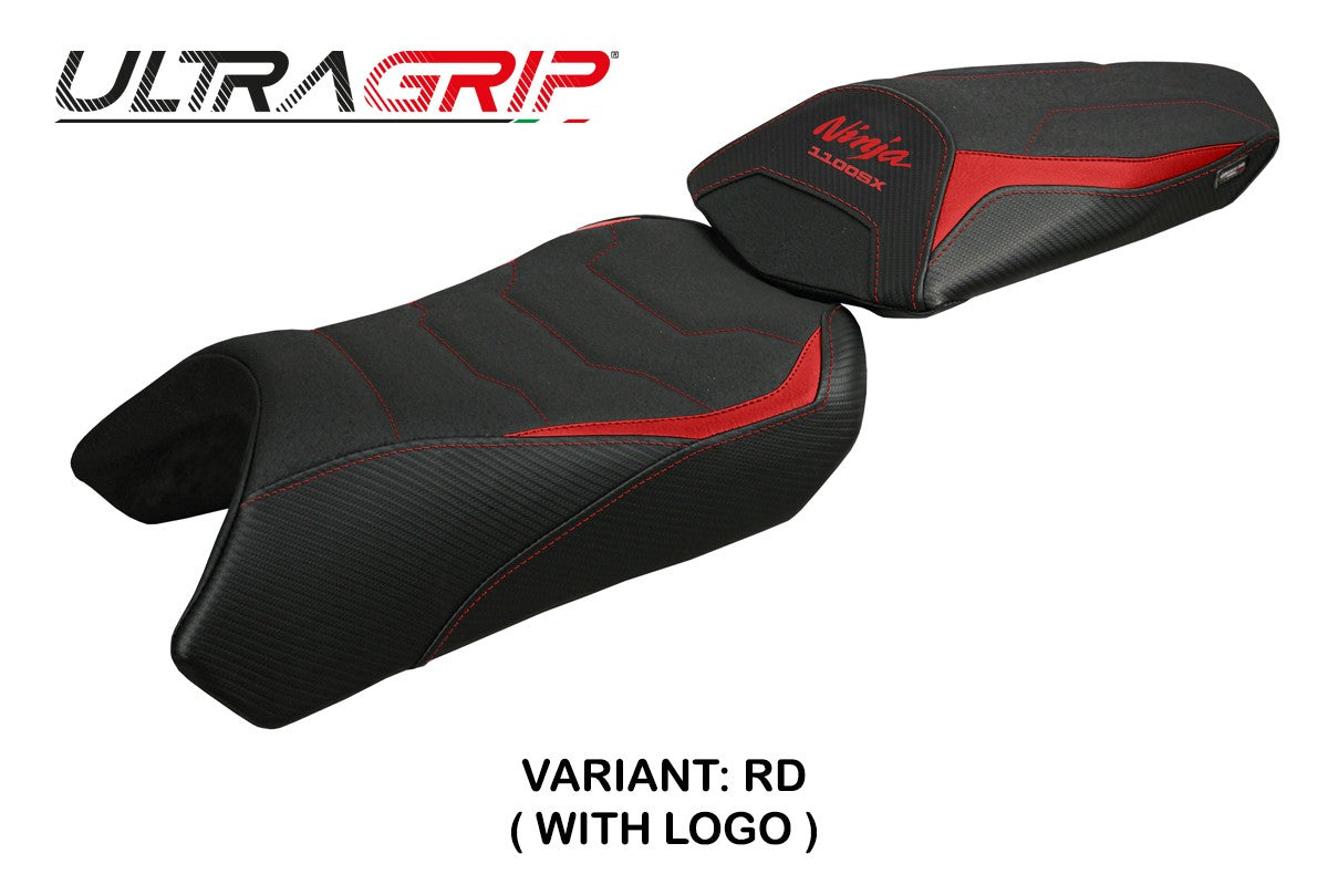 Tappezzeria Italia Kawasaki Ninja 1100 SX 2025  Seat Cover Ultragrip Red Black