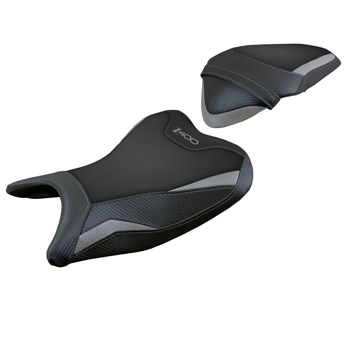 Tappezzeria Italia Kawasaki Z400 2018-2023 Seat Cover Grey Black