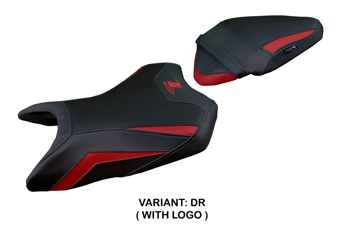 Tappezzeria Italia Kawasaki Z500 2024-2025 Seat Cover in Dark Red and Black