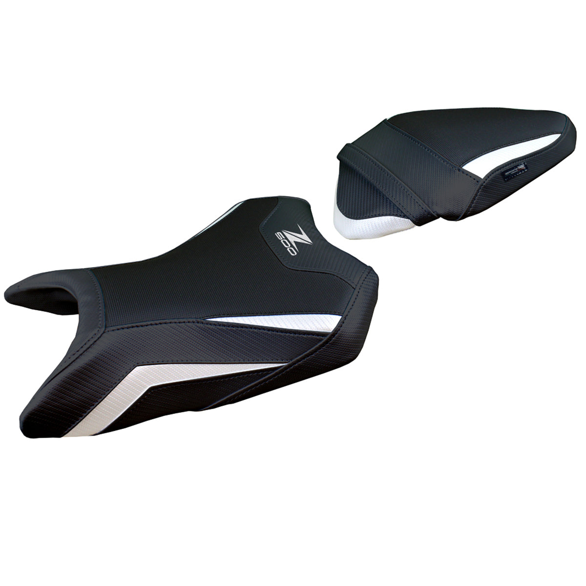 Tappezzeria Italia Kawasaki Z500 2024-2025 Seat Cover Comfort in White and Black