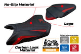 Tappezzeria Italia Kawasaki Z500 2024-2025 Seat Cover Ultragrip in Dark Red and Black