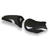 Tappezzeria Italia Kawasaki Z650 2017-2025 Seat Cover Ultragrip in White and Black