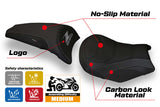 Tappezzeria Italia Kawasaki Z650 2017-2025 Seat Cover Ultragrip in Black