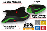 Tappezzeria Italia i Kawasaki Z800 2013-2016 Seat Cover Tappezzeria Ultragrip in Green and Black