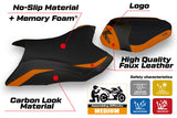 Tappezzeria Italia Kawasaki Z800 2013-2016 Seat Cover Comfort in Orange and Black