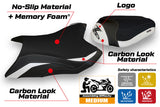 Kawasaki Z800 2013-2016 Seat Cover Tappezzeria Italia Comfort in White and Black