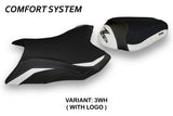 Kawasaki Z800 2013-2016 Seat Cover Tappezzeria Italia Comfort in White and Black