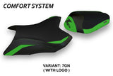 Tappezzeria Italia Kawasaki Z800 2013-2016 Seat Cover Comfort in Green and Black