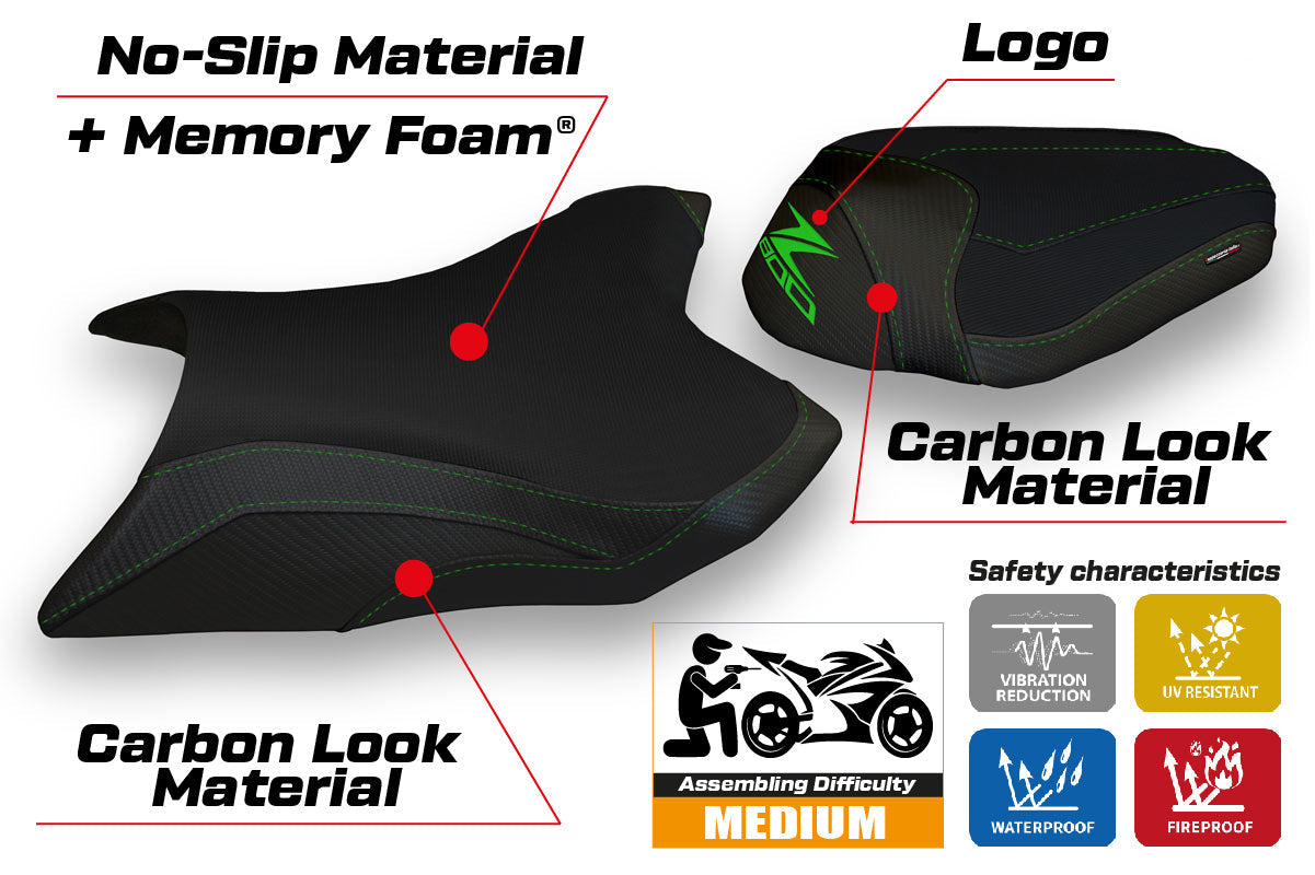 Tappezzeria Italia Kawasaki Z800 2013-2016 Seat Cover Comfort in Black
