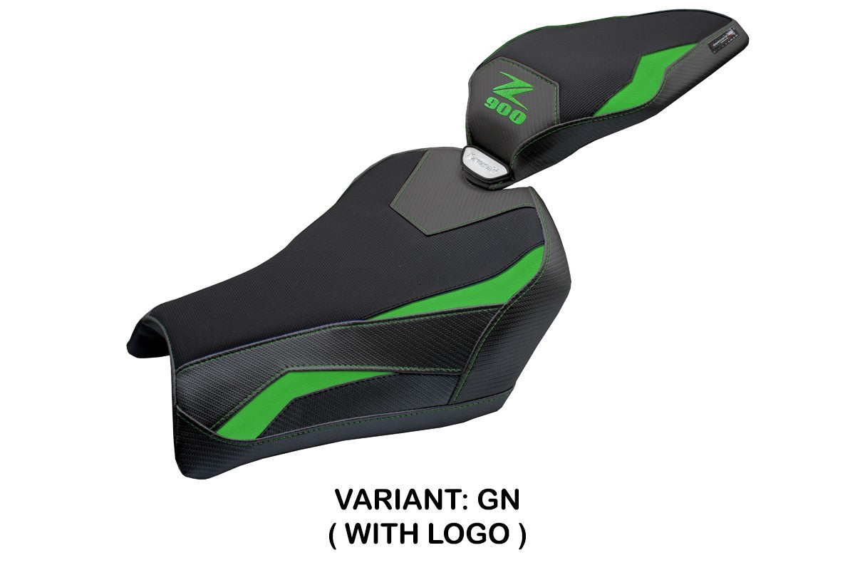 Tappezzeria Italia Kawasaki Z900 2025 Seat Cover Green Black