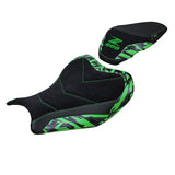 Tappezzeria Italia Kawasaki Z900 2017-2024 Seat Cover Suede Special Edition Black Green