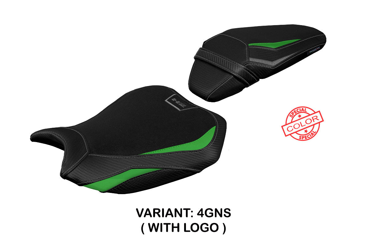Tappezzeria Italia Kawasaki ZH2 Z H2 2020-2025 Seat Cover Green Silver