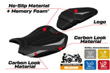 Tappezzeria Italia Kawasaki ZH2 Z H2 2020-2025 Seat Cover Comfort Silver Black