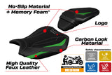 Tappezzeria Italia Kawasaki ZH2 Z H2 2020-2025 Seat Cover Comfort Green Silver