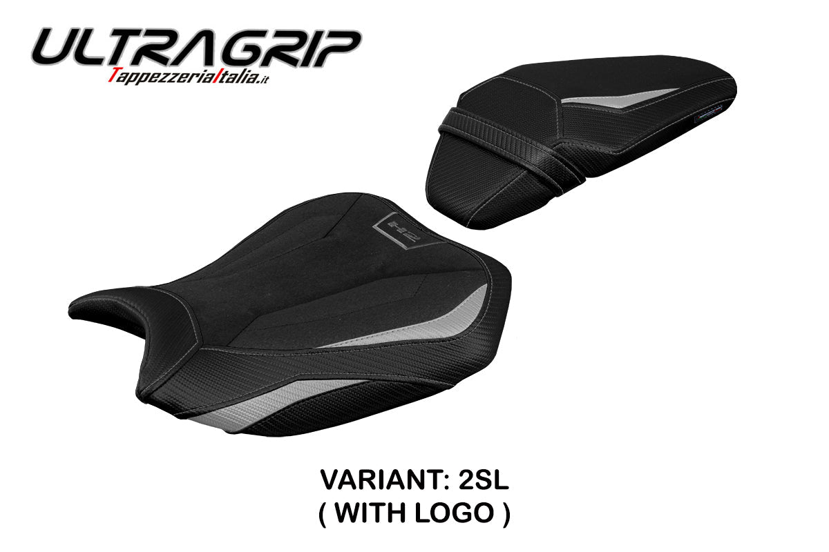 Tappezzeria Italia Kawasaki ZH2 Z H2 2020-2025 Seat Cover Ultragrip Silver Black