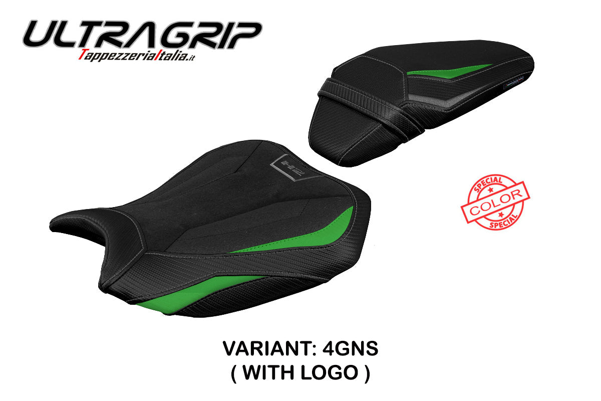 Tappezzeria Italia Kawasaki ZH2 Z H2 2020-2025 Seat Cover Ultragrip Green Silver