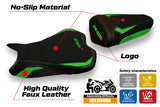 Tappezzeria Italia Kawasaki Ninja ZX10R 2008-2010 Seat Cover Ultragrip in Green and Black