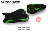Tappezzeria Italia Kawasaki Ninja ZX10R 2008-2010 Seat Cover Ultragrip in Green and Grey