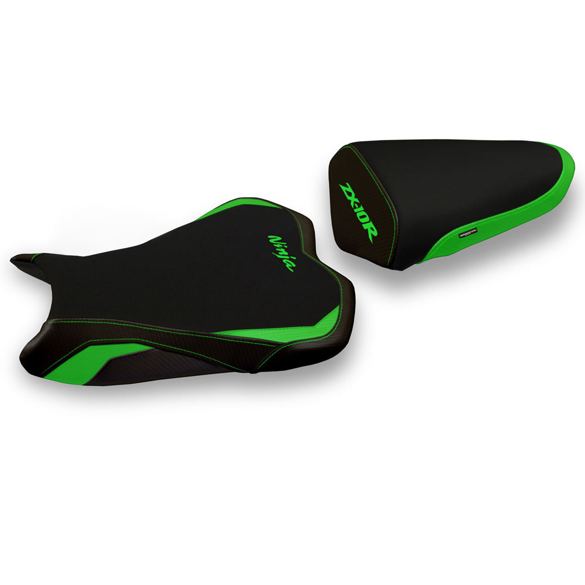 Tappezzeria Italia Kawasaki Ninja ZX10R 2008-2010 Seat Cover in Green and Black