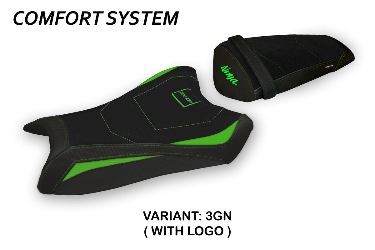 Tappezzeria Italia Kawasaki Ninja ZX10R 2011-2015 Seat Cover Comfort in Green