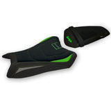 Tappezzeria Italia Kawasaki Ninja ZX10R 2011-2015 Seat Cover Ultragrip in Green and Grey