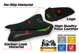 Tappezzeria Italia Kawasaki Ninja ZX10R 2011-2015 Seat Cover Ultragrip in Green and Grey