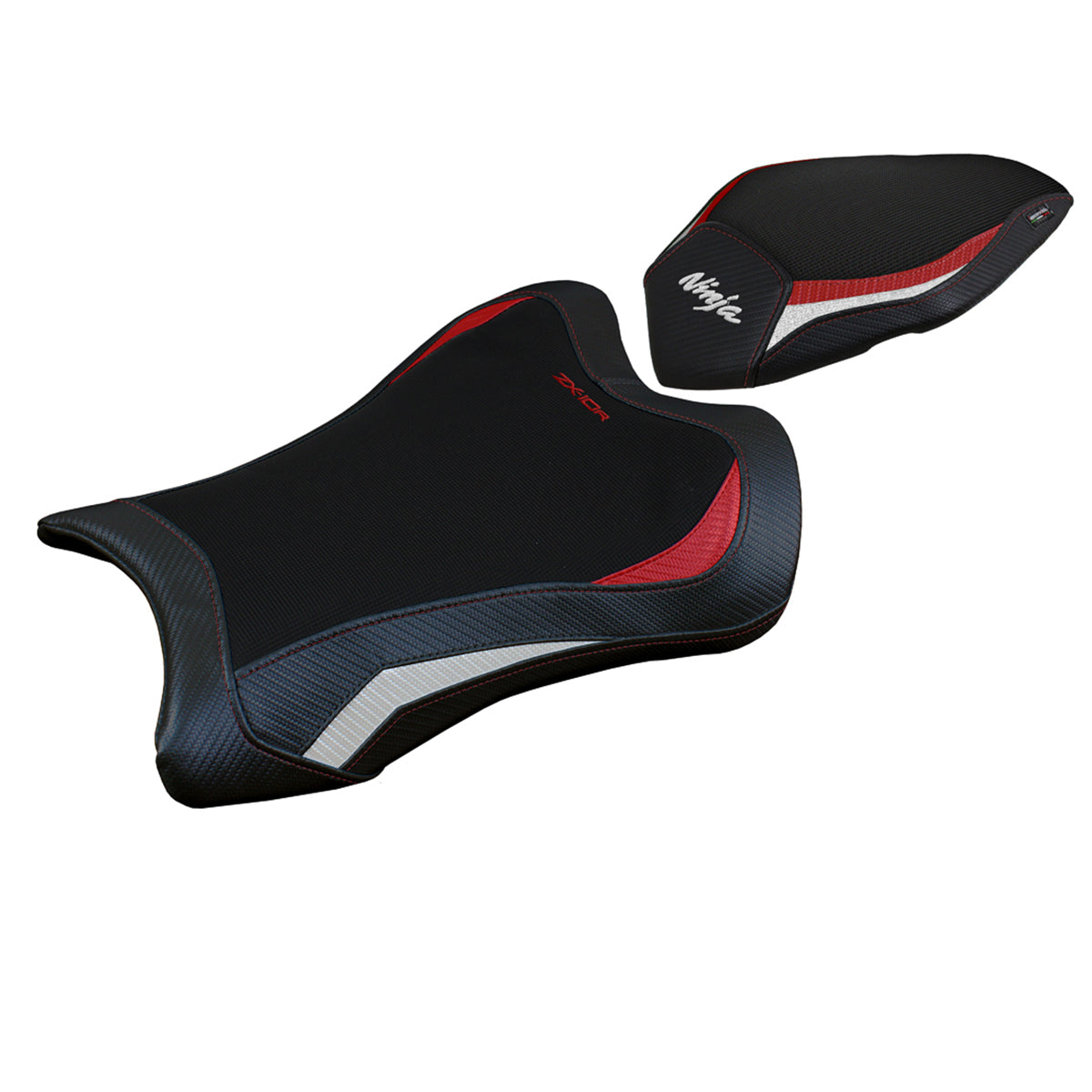 Tappezzeria Italia Kawasaki Ninja ZX10R 2021-2025 Seat Cover Red in White and Black