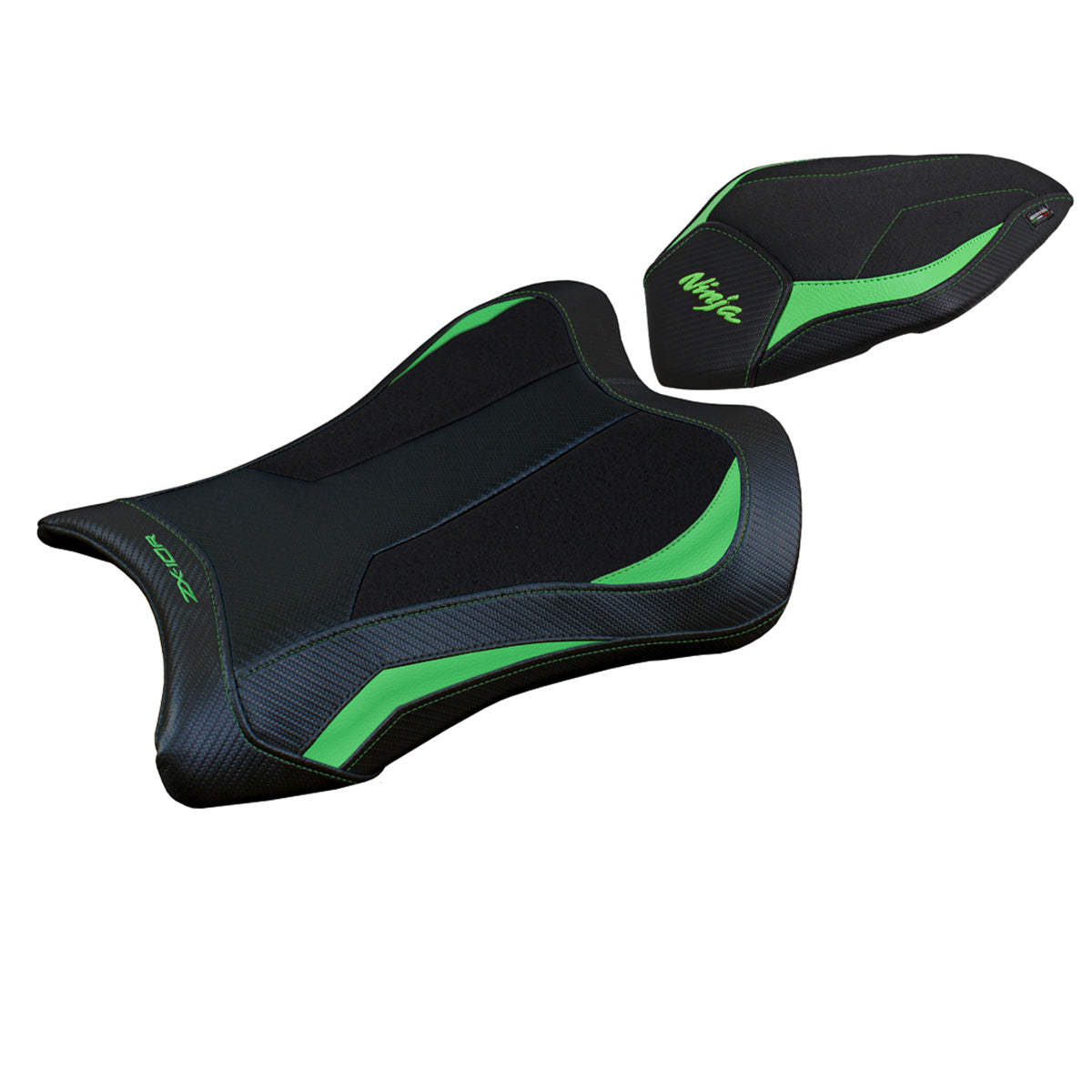 Tappezzeria Italia Kawasaki Ninja ZX10R 2021-2025 Seat Cover Ultragrip in Green and Black