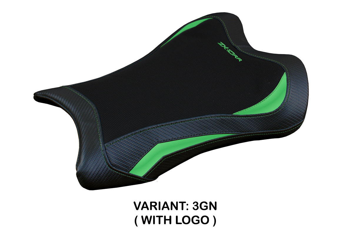 Tappezzeria Italia Kawasaki Ninja ZX10RR 2021-2025 Seat Cover in Green and Black