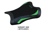 Tappezzeria Italia Kawasaki Ninja ZX10RR 2021-2025 Seat Cover in Green and Black