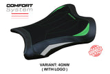 Tappezzeria Italia Kawasaki Ninja ZX10RR 2021-2025 Seat Cover Comfort in Green and White