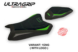 Tappezzeria Italia Kawasaki Ninja ZX10R 2016-2020 Seat Cover Ultragrip in Green and Grey