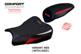 Kawasaki ZX25R 2020-2025 Seat Cover Tappezzeria Italia Comfort in Red and Silver