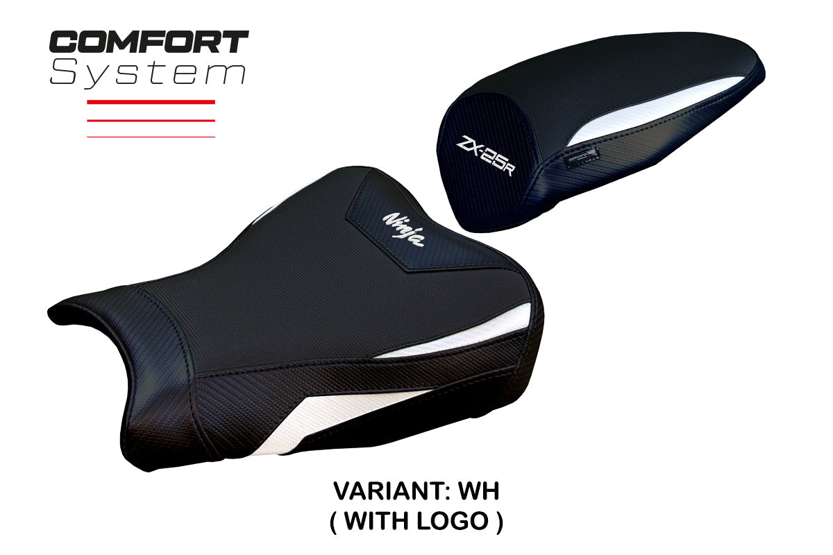 Tappezzeria Italia Kawasaki ZX25R 2020-2025 Seat Cover Comfort in White