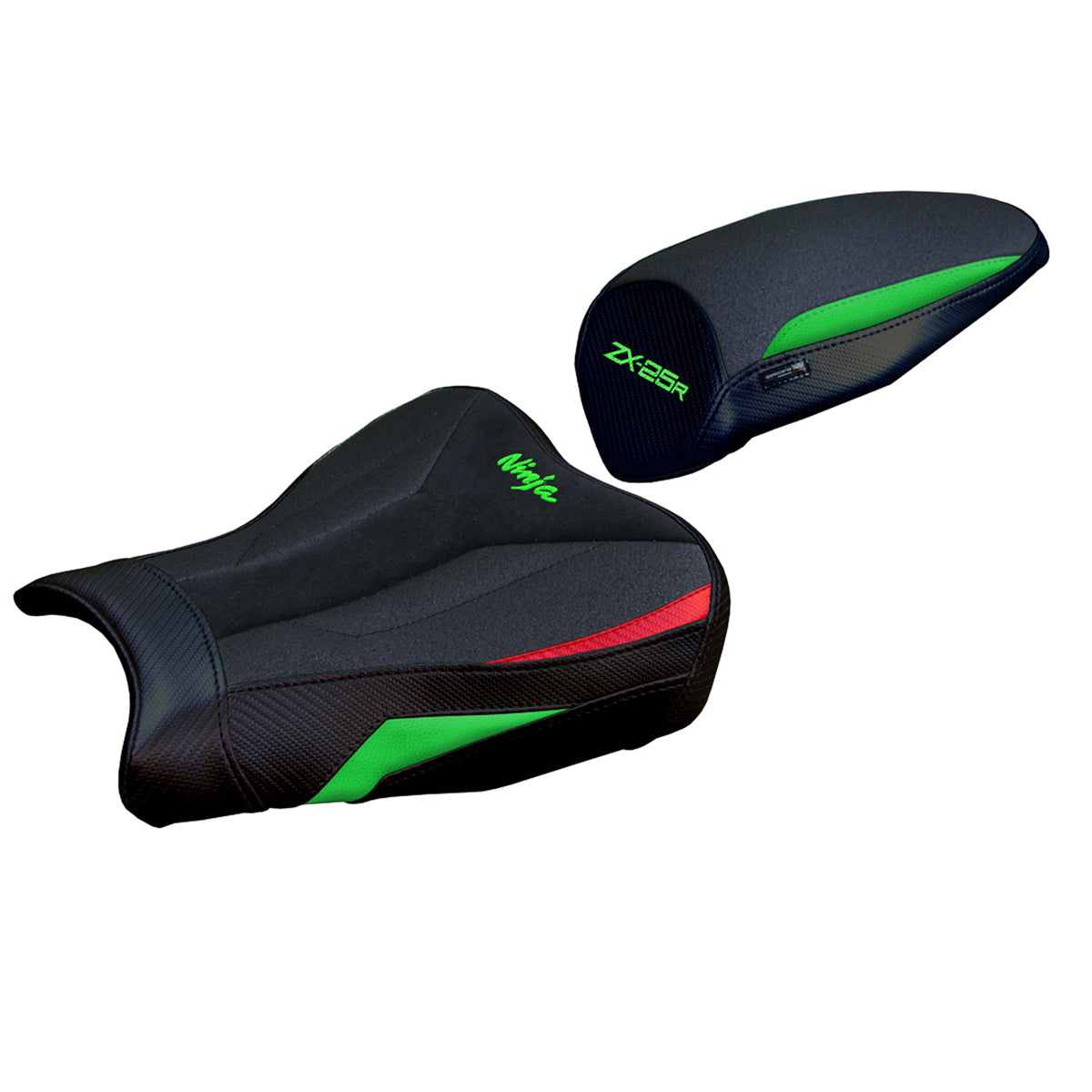 Tappezzeria Italia Kawasaki ZX25R 2020-2025 Seat Cover Ultragrip in Green and Red