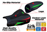 Tappezzeria Italia Kawasaki ZX25R 2020-2025 Seat Cover Ultragrip in Green and Red
