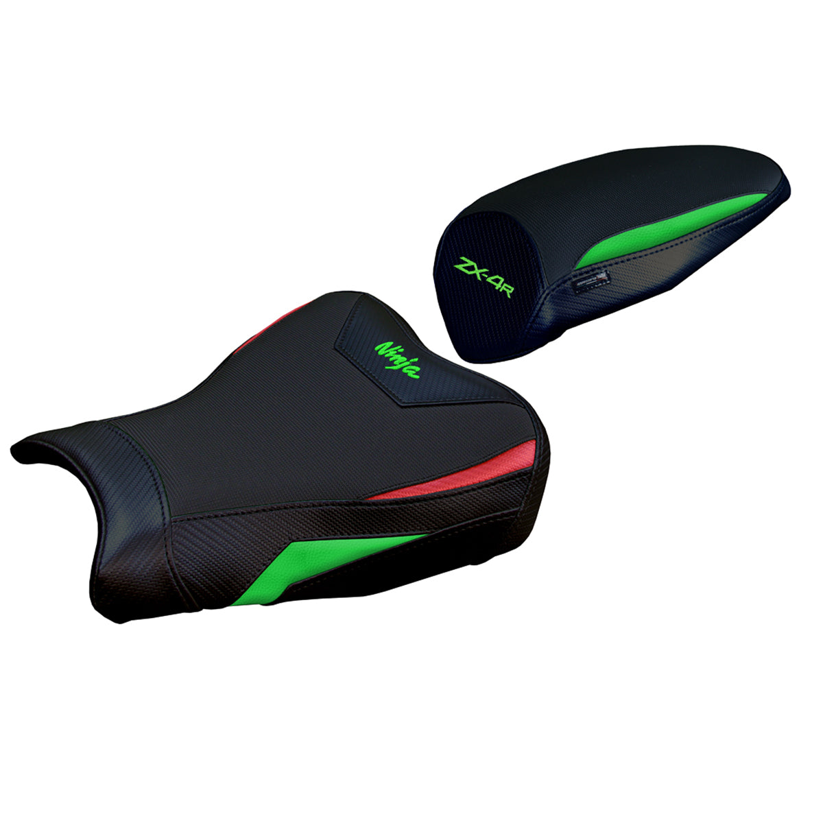 Tappezzeria Italia Kawasaki ZX4R 2023-2025 Seat Cover in Green Red and Black