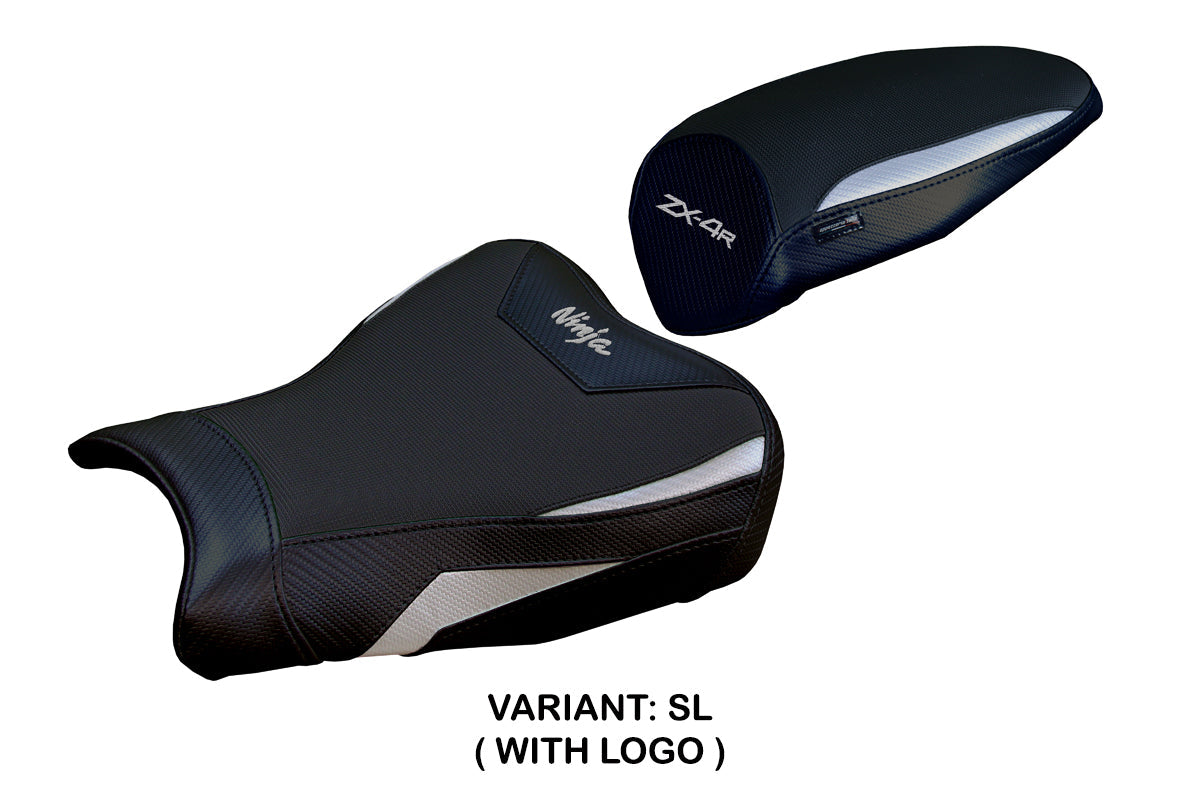 Tappezzeria Italia Kawasaki ZX4R 2023-2025 Seat Cover in Silver and Black