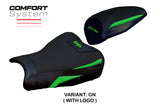 Tappezzeria Italia Kawasaki ZX4R 2023-2025 Seat Cover Comfort in Green and Black