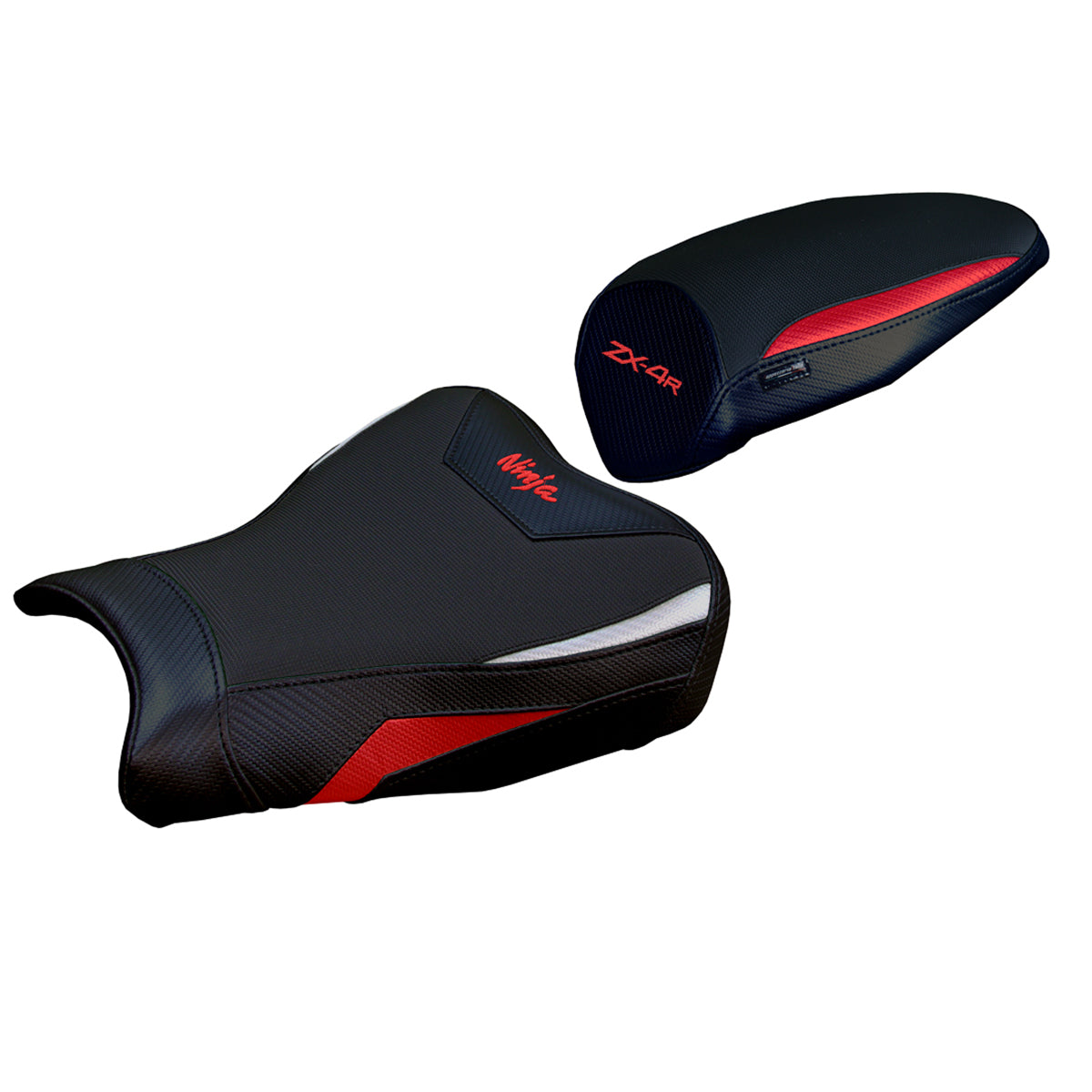 Tappezzeria Italia Kawasaki ZX4R 2023-2025 Seat Cover Comfort in Red Silver and Black