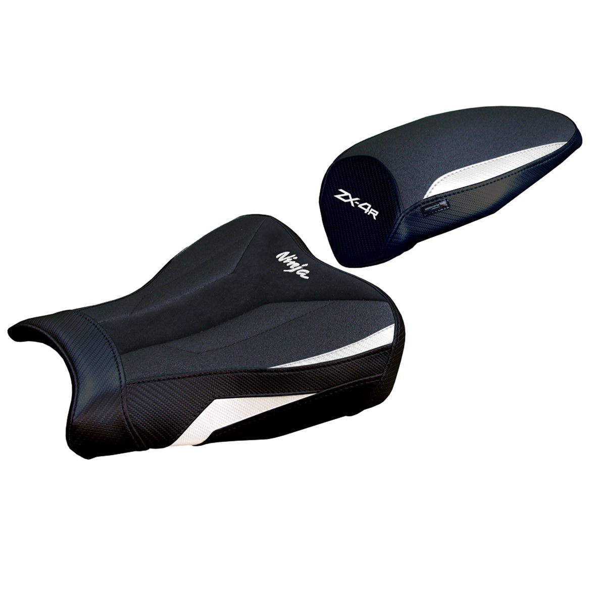 Tappezzeria Italia Kawasaki ZX4R 2023-2025 Seat Cover Ultragrip in White and Black