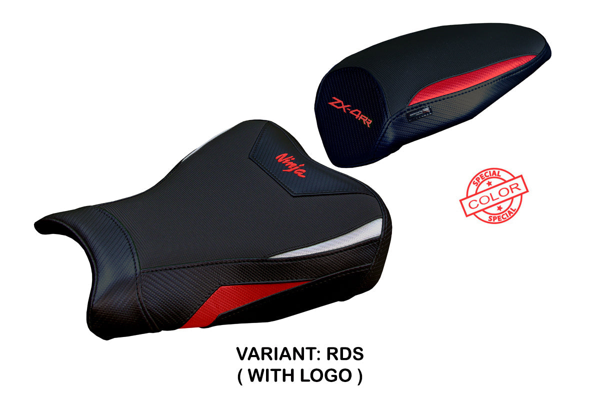 Tappezzeria Italia Kawasaki ZX4RR 2023-2025 Seat Cover in Red Silver and Black