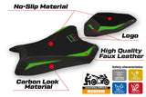 Kawasaki Ninja ZX6R 2019-2025 Seat Cover Tappezzeria Italia in Green Black