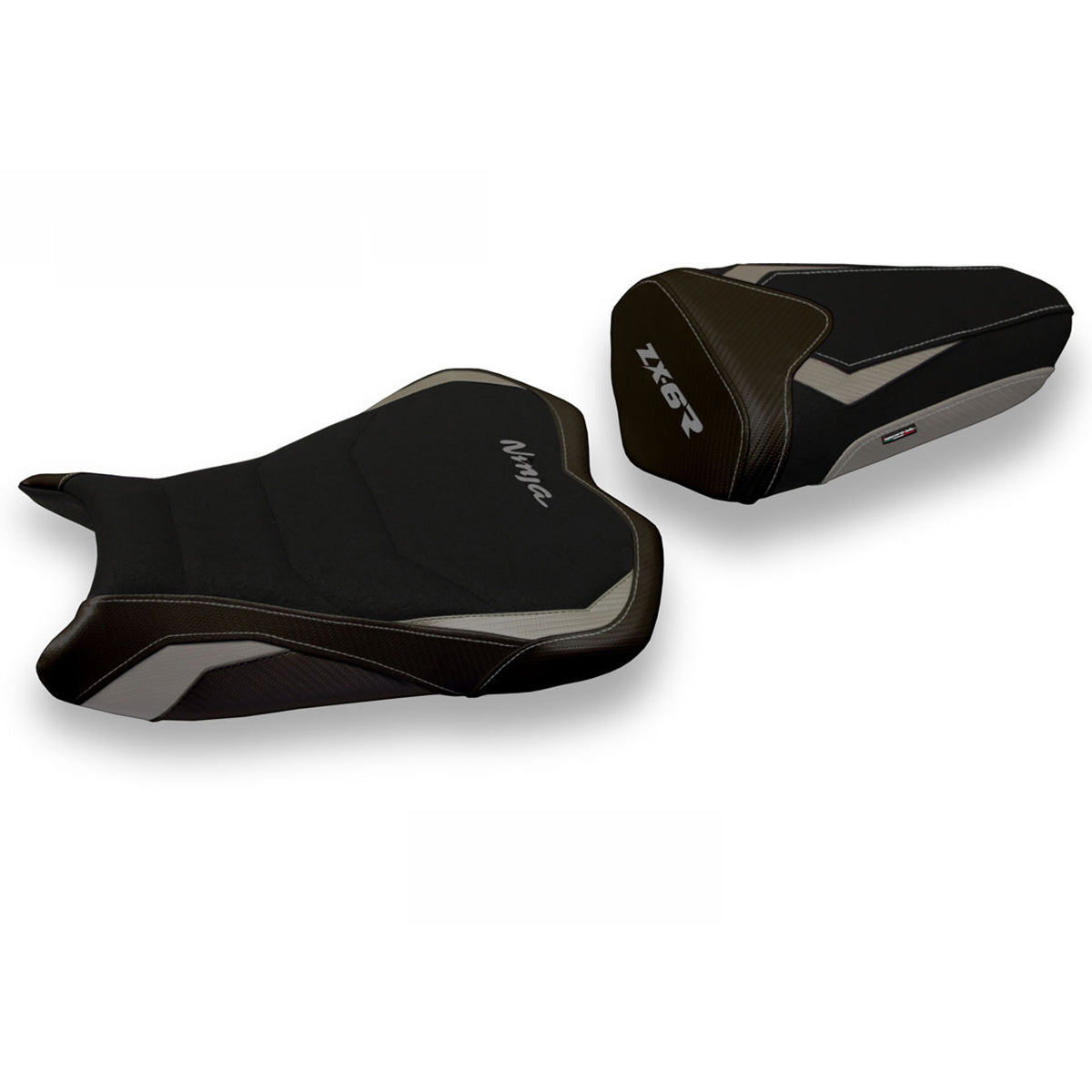 Tappezzeria Italia Kawasaki Ninja ZX6R 2009-2012 Seat Cover Ultragrip in Grey