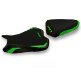 Tappezzeria Italia Kawasaki Ninja ZX6R 2009-2012 Seat Cover in Green and Black