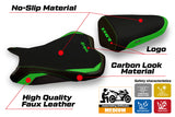Tappezzeria Italia Kawasaki Ninja ZX6R 2009-2012 Seat Cover in Green and Black