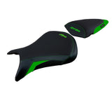 Tappezzeria Italia Kawasaki Ninja ZX6R 2005 2006 Seat Cover in Green and Black